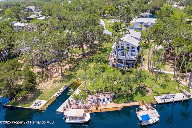 5233 Tuscawilla Dr, Weeki Wachee, FL 34607 - drone / aerial view of a large body of water