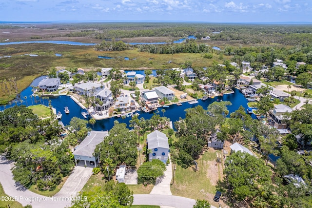 5233 Tuscawilla Dr, Weeki Wachee, FL 34607 - aerial view of property's location with a large body of water and nearby suburban area