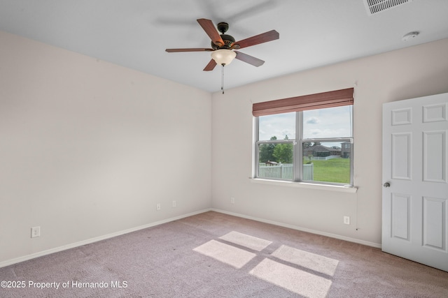 758 Alpine Thistle Dr, Brooksville, FL 34604 - carpeted empty room featuring ceiling fan and a smoke detector