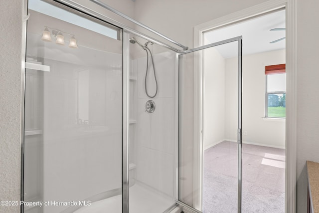 758 Alpine Thistle Dr, Brooksville, FL 34604 - full bathroom with a shower stall