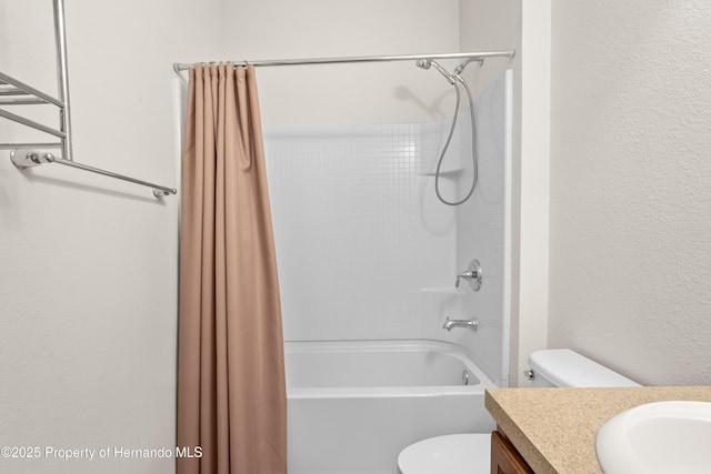 758 Alpine Thistle Dr, Brooksville, FL 34604 - bathroom featuring shower / bath combination with curtain and vanity