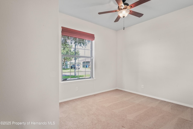 758 Alpine Thistle Dr, Brooksville, FL 34604 - carpeted spare room with a ceiling fan and baseboards