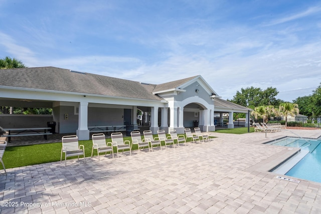 758 Alpine Thistle Dr, Brooksville, FL 34604 - community pool with a patio area