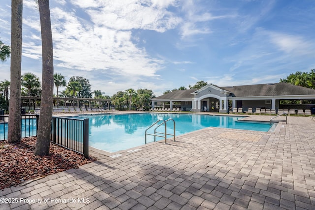 758 Alpine Thistle Dr, Brooksville, FL 34604 - community pool with a patio