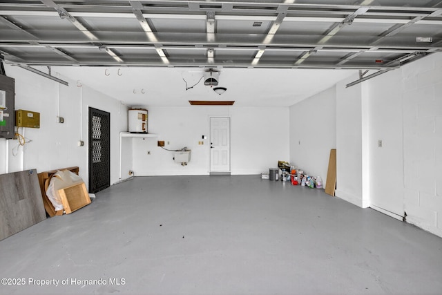 6310 Gainsboro Ave, Spring Hill, FL 34609 - garage with a garage door opener and gas water heater