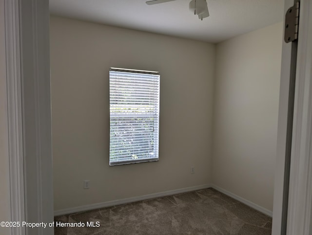 109 Fairmont Dr, Spring Hill, FL 34609 - carpeted spare room featuring ceiling fan and baseboards