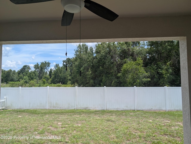 109 Fairmont Dr, Spring Hill, FL 34609 - view of yard with a ceiling fan