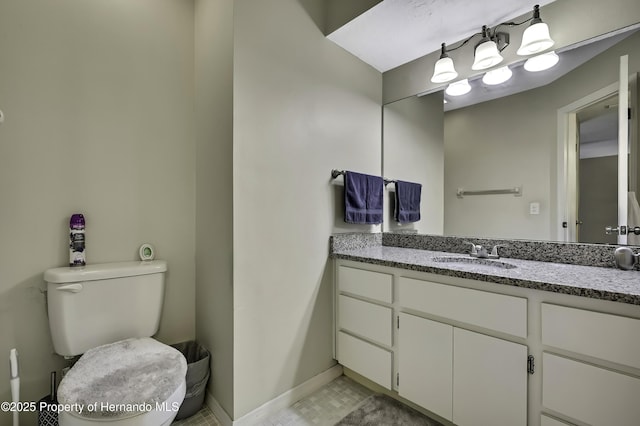 7385 Crestwood Dr, Weeki Wachee, FL 34613 - half bath with vanity and toilet