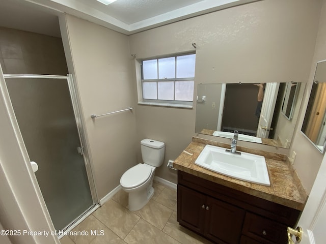 1392 Piper Rd, Spring Hill, FL 34606 - full bath featuring vanity, a stall shower, and tile patterned floors