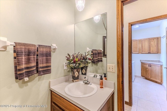 4276 River Birch Dr, Spring Hill, FL 34607 - bathroom featuring vanity and tile patterned floors