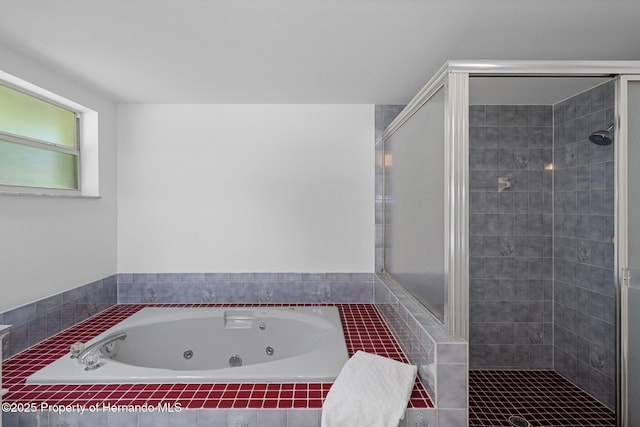 8410 Lakehill Ct, Spring Hill, FL 34608 - bathroom with a shower stall and a whirlpool tub