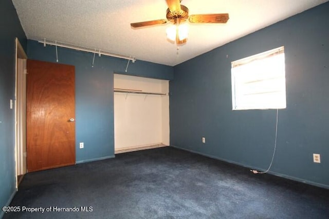 6275 Casson St, Brooksville, FL 34604 - unfurnished bedroom featuring carpet, a closet, and ceiling fan