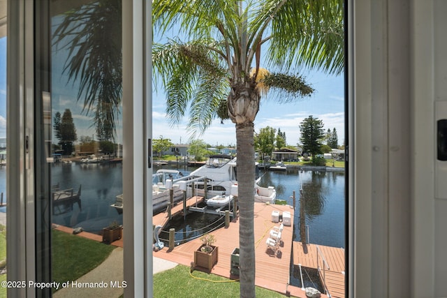 13027 Beacon Ct, Hudson, FL 34667 - dock with a water view