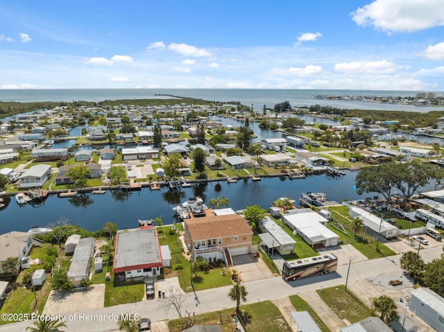 13027 Beacon Ct, Hudson, FL 34667 - aerial view of residential area featuring a large body of water