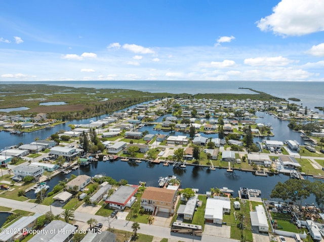 13027 Beacon Ct, Hudson, FL 34667 - aerial view of residential area with a large body of water