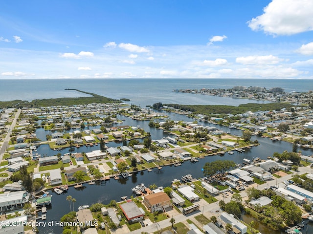 13027 Beacon Ct, Hudson, FL 34667 - aerial view of property and surrounding area with a nearby body of water and nearby suburban area