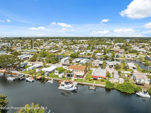 13027 Beacon Ct, Hudson, FL 34667 - aerial view of residential area with a large body of water