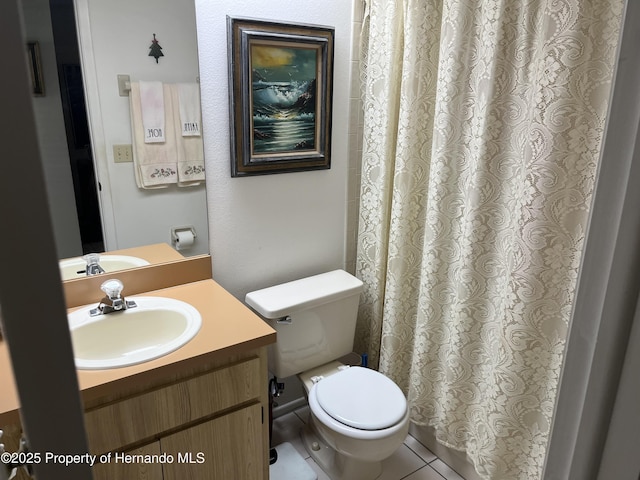 9474 Nakoma Way, Weeki Wachee, FL 34613 - bathroom featuring vanity and curtained shower