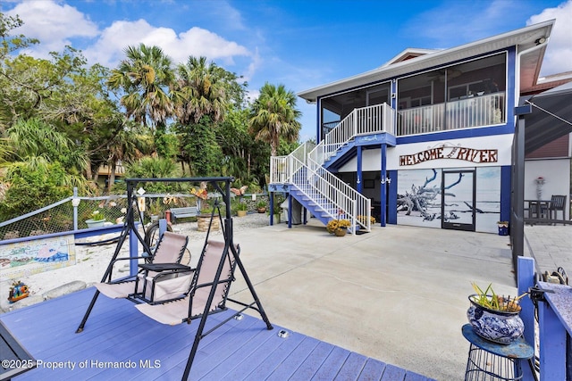 6241 Colony Cir, Weeki Wachee, FL 34607 - exterior space featuring stairs