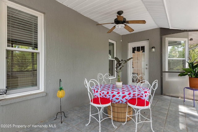 2295 Rio Cir, Spring Hill, FL 34608 - sunroom / solarium featuring vaulted ceiling
