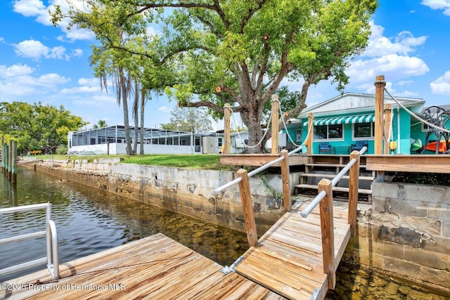 13332 Lisa Dr, Hudson, FL 34667 - dock area featuring a water view