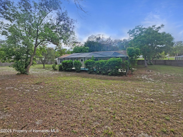 18232 Monteverde Dr, Spring Hill Pasco, FL 34610 - view of yard with glass enclosure