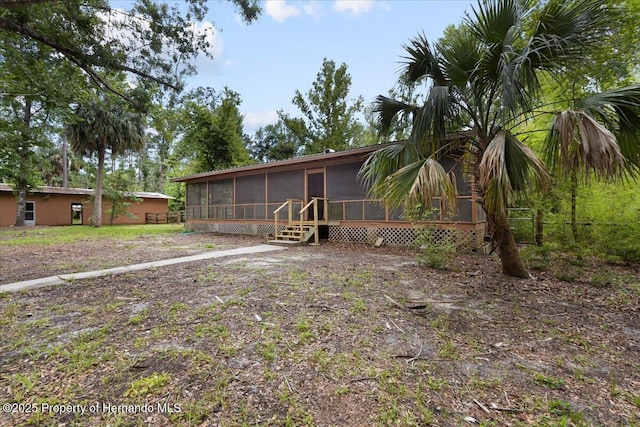1518 Palm St, Steinhatchee, FL 32359 - view of yard with a sunroom