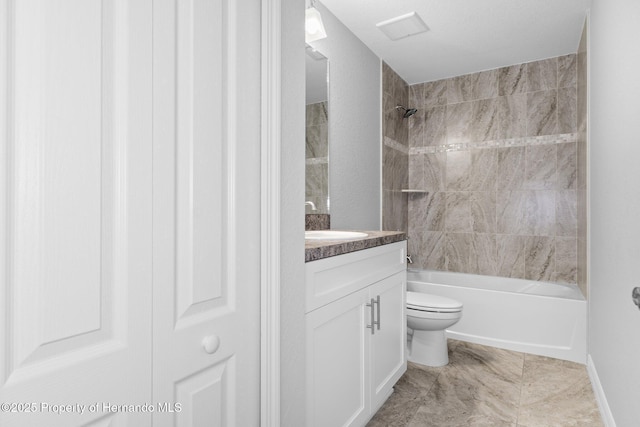 12128 Petrel Ave, Brooksville, FL 34614 - full bathroom with vanity and shower / bath combination
