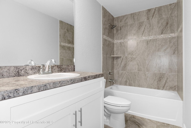 12128 Petrel Ave, Brooksville, FL 34614 - full bathroom with vanity and shower / bath combination