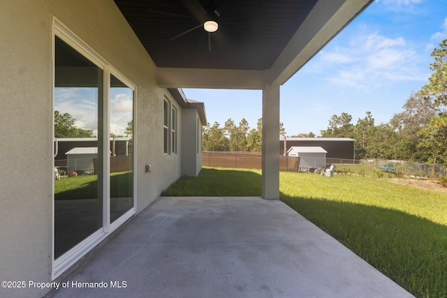 16113 Penn State Rd, Weeki Wachee, FL 34614 - view of patio / terrace with ceiling fan