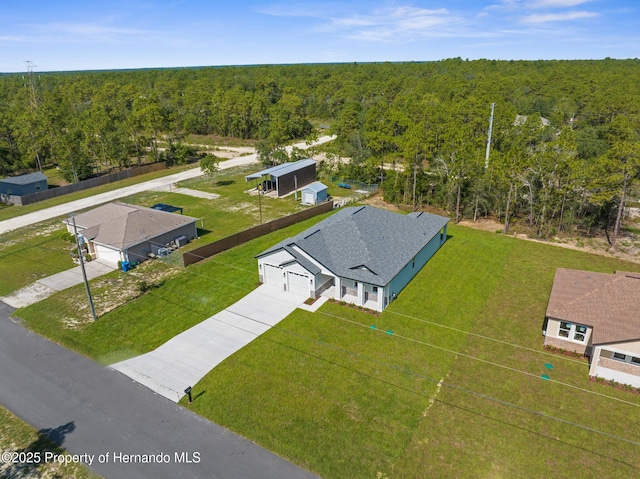16113 Penn State Rd, Weeki Wachee, FL 34614 - bird's eye view of a heavily wooded area