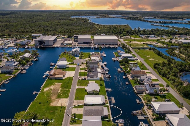 4016 Centavo Ct, Hernando Beach, FL 34607 - aerial view of residential area with a nearby body of water