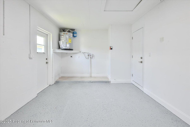 4016 Centavo Ct, Hernando Beach, FL 34607 - garage with electric water heater
