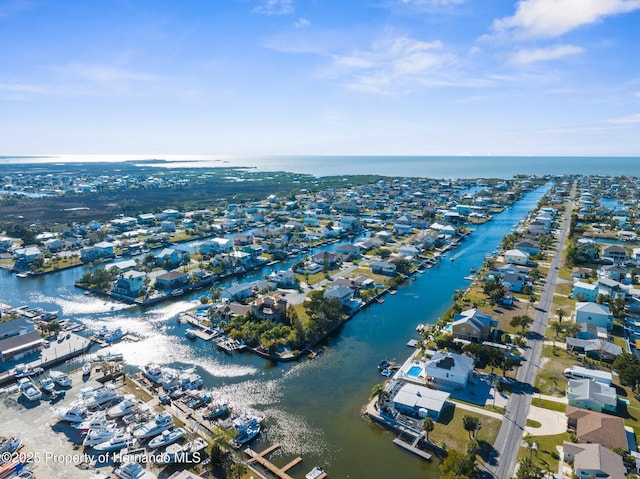 4016 Centavo Ct, Hernando Beach, FL 34607 - aerial view of property's location featuring a nearby body of water and nearby suburban area