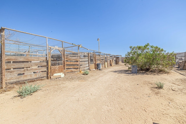 15035 E E Ave Unit G, Lancaster, CA 93535 - view of yard featuring an exterior structure and an outdoor structure