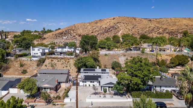 bird's eye view featuring a mountain view