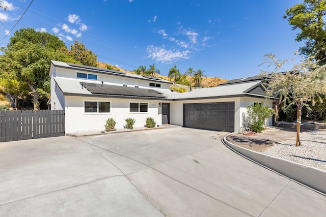 front of property featuring a garage