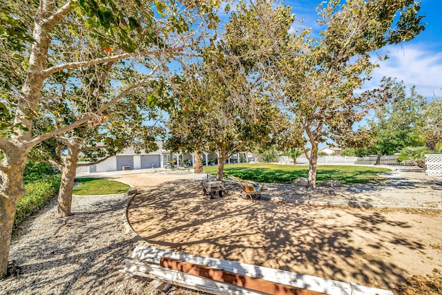 view of yard featuring a patio