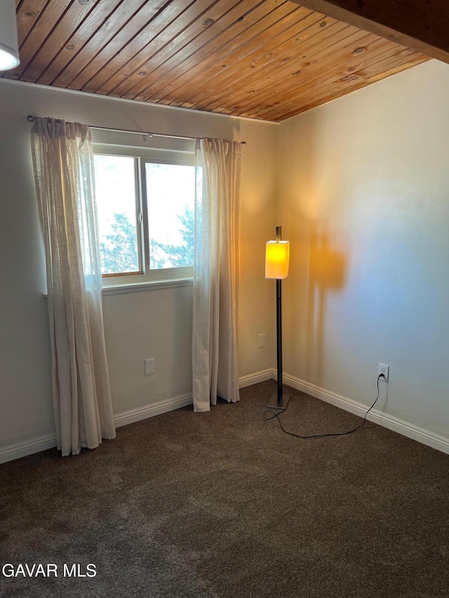 3358 Martin Ave, Mojave, CA 93501 - carpeted spare room featuring wooden ceiling and baseboards