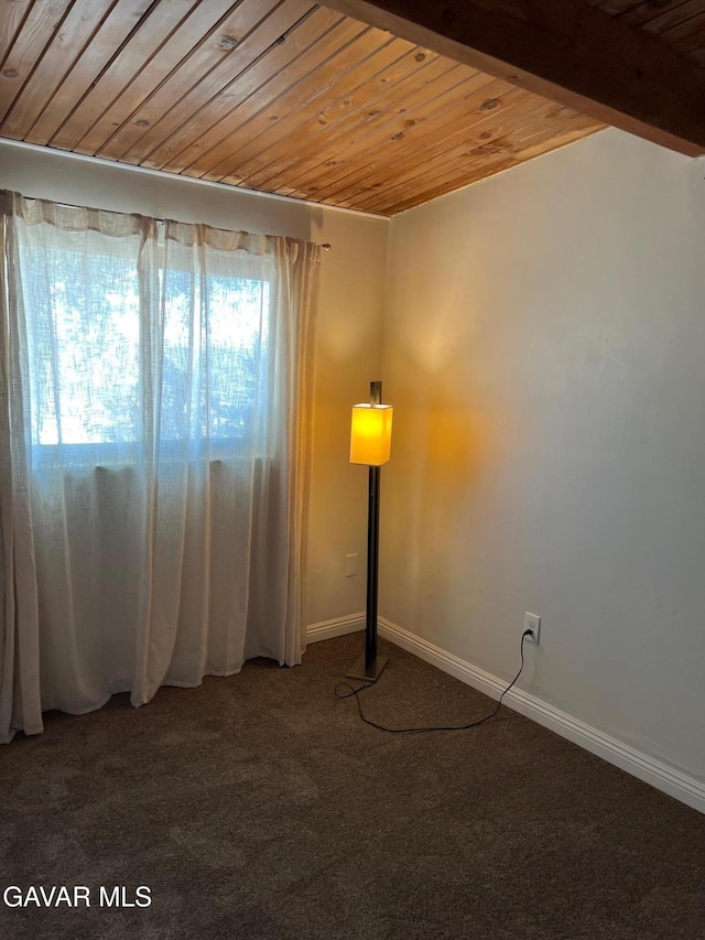 3358 Martin Ave, Mojave, CA 93501 - carpeted spare room with wood ceiling and baseboards
