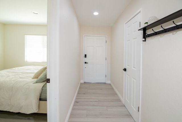 45522 Andale Ave, Lancaster, CA 93535 - hall with light wood finished floors, recessed lighting, and baseboards