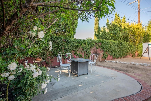 22437 Haynes St, West Hills, CA 91307 - view of patio featuring a fire pit