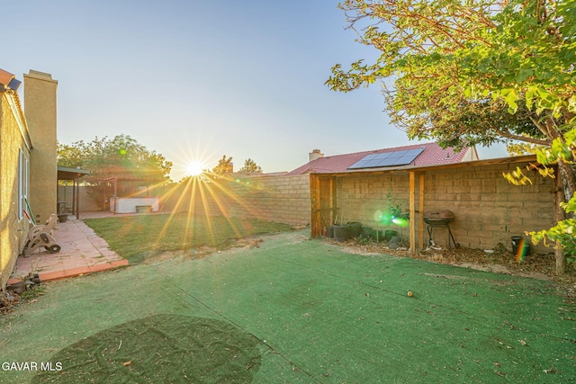 6019 Diamond St, Palmdale, CA 93552 - fenced backyard featuring a patio