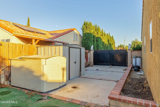 6019 Diamond St, Palmdale, CA 93552 - fenced backyard with a shed and a patio area