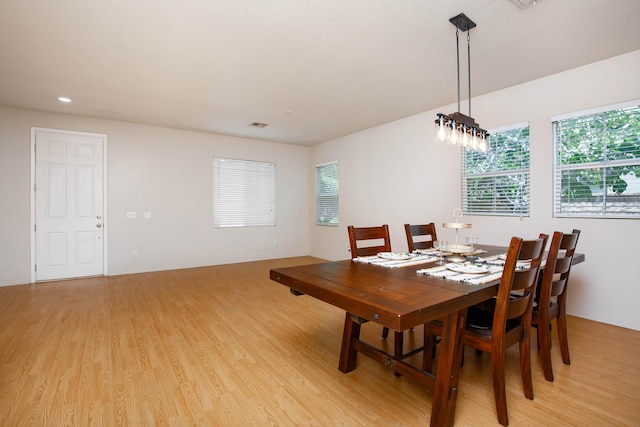 2447 Brompton Ct, Palmdale, CA 93551 - dining space featuring light wood-style floors, healthy amount of natural light, and recessed lighting