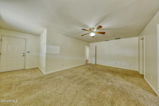 19426 Cavalier Ct, Tehachapi, CA 93561 - carpeted spare room with a ceiling fan and baseboards