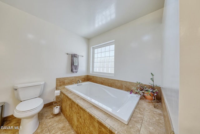 19426 Cavalier Ct, Tehachapi, CA 93561 - bathroom with a bath and tile patterned flooring