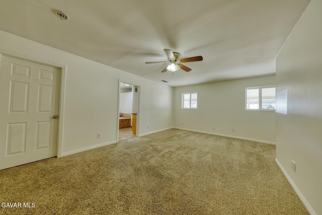19426 Cavalier Ct, Tehachapi, CA 93561 - carpeted spare room with a ceiling fan and baseboards