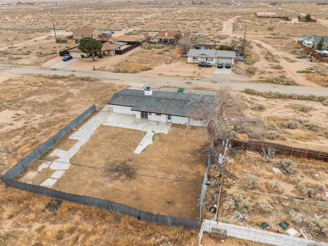 aerial view featuring a rural view