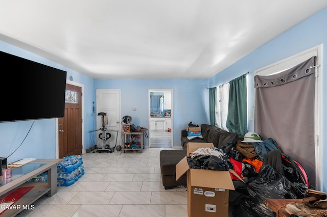 1411 W Ivesbrook St, Lancaster, CA 93534 - living area with light marble finish floors